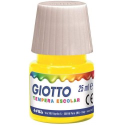 Témpera escolar 25ml amarillo Giotto