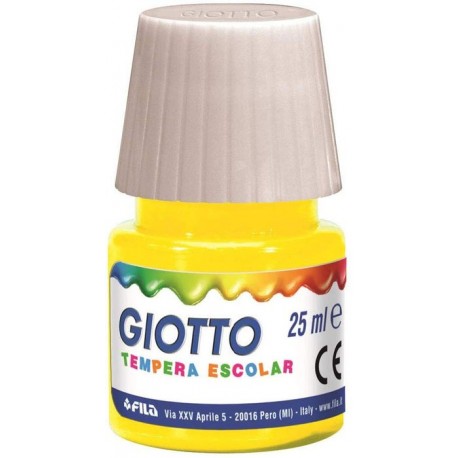 Témpera escolar 25ml amarillo Giotto