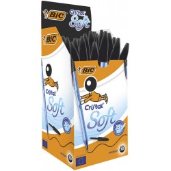 BOLIGRAFO BIC CRISTAL SOFT NEGRO